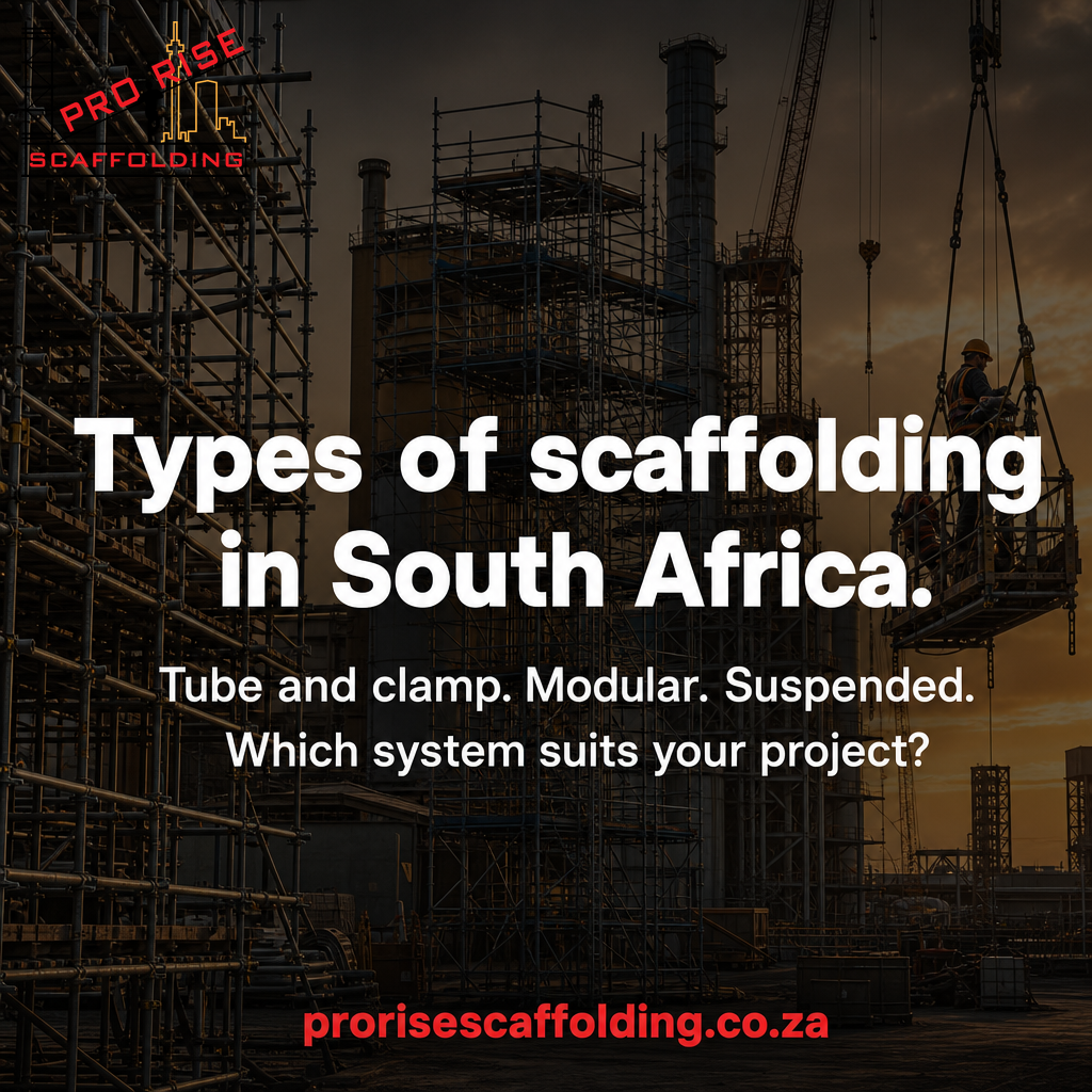 How scaffolding is safely erected in South Africa step by step process